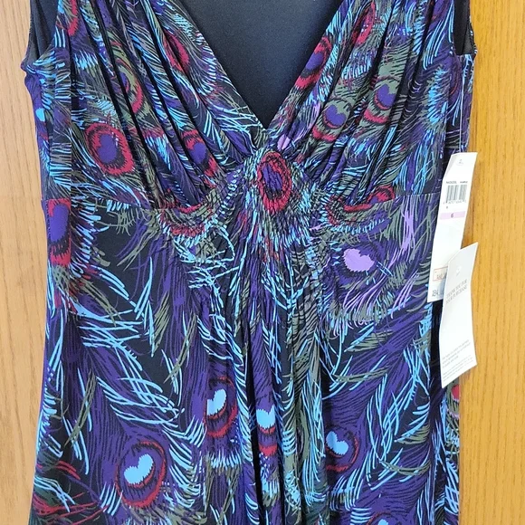 NWT MUSE Purple Artistic Dress - Picture 4 of 9